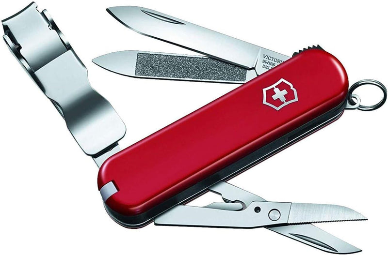 Victorinox Schweizer Taschenmesser, Nail Clip 580, Multitool, Maniküre, Pediküre, 8 Funktionen, Klei