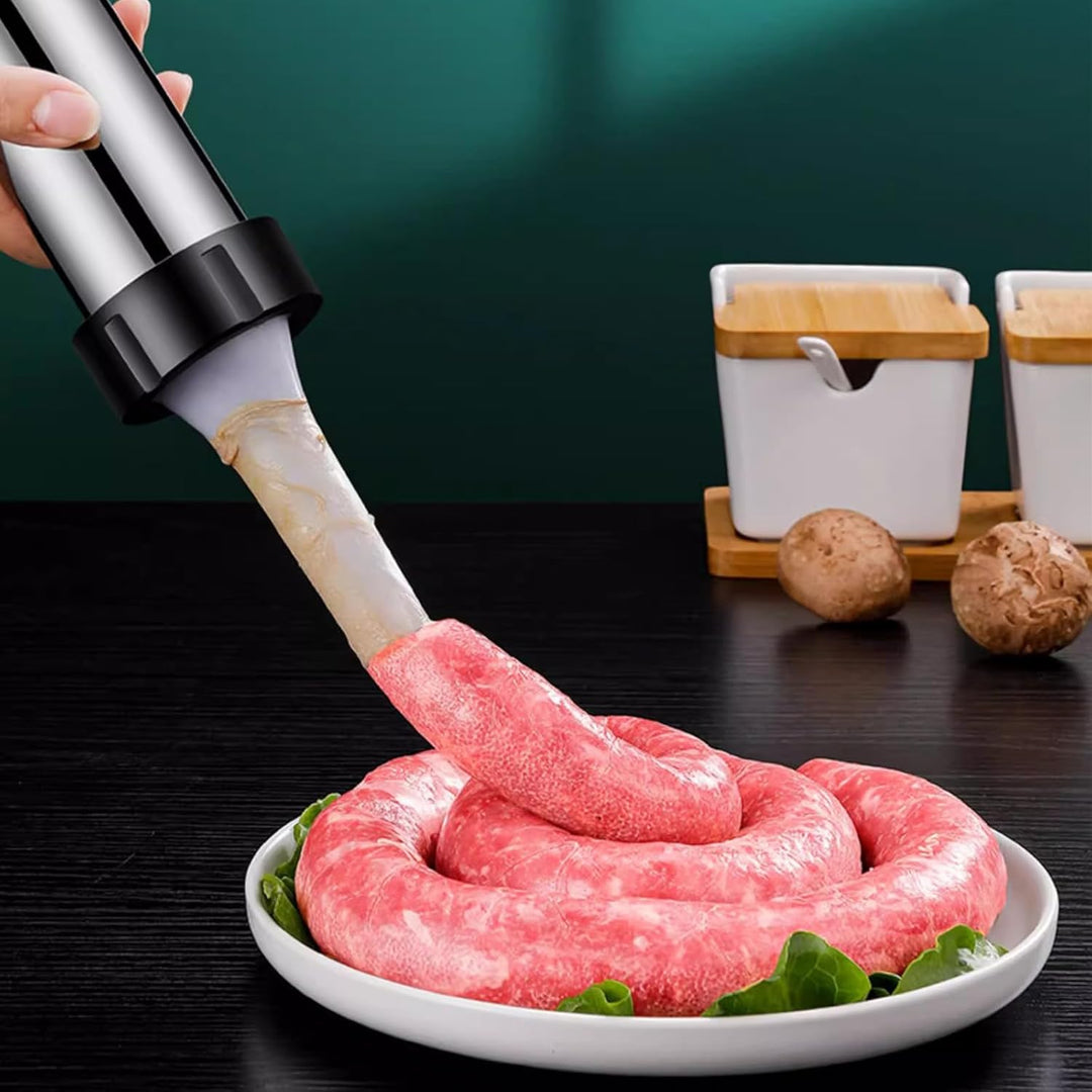 Xinlie Wurstfüller Manuell Wurstfüller Wurstspritze Wurstfüllrohre für Hausgemachte Wurstfüllwerkzeu