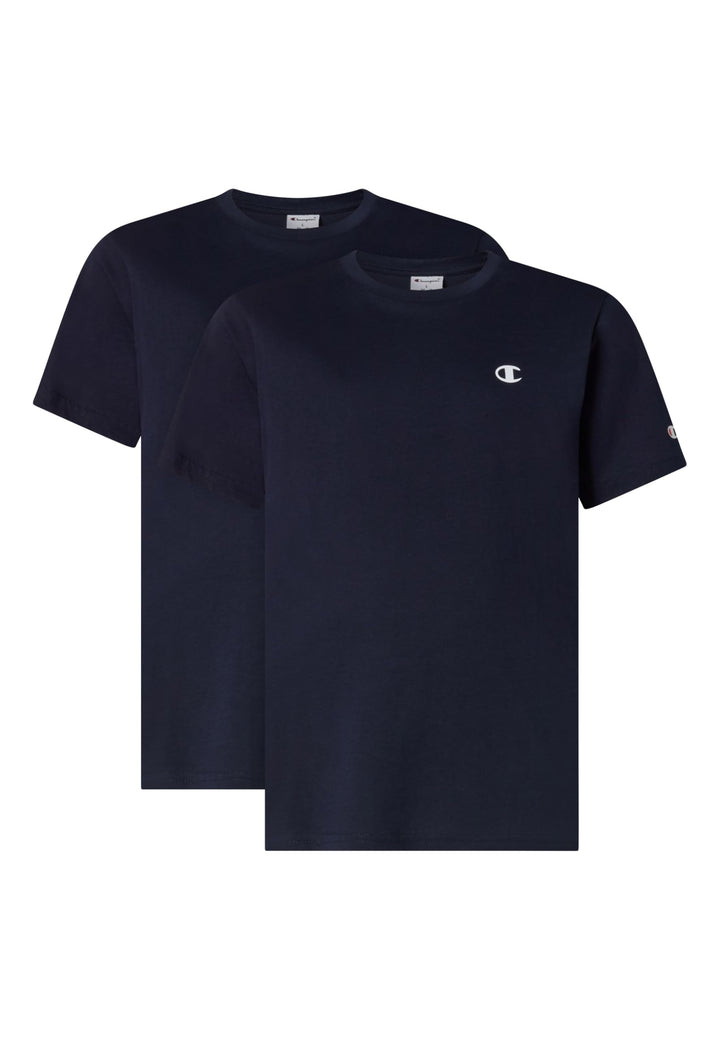 Champion Jungen T-Shirt (2er Pack) 3-4 Jahre Marineblau, 3-4 Jahre Marineblau