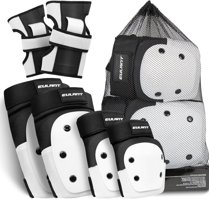 ONTYZZ Knieschoner Set Ellbogenschützer Handgelenkschützer 6 in 1 Protektoren Set Schutzausrüstung E