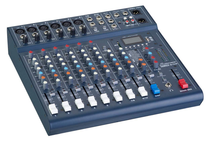 Studiomaster Club XS 10-Kanal-Mixer Schreibtisch USB SD Recorder Bluetooth Wiedergabe DJ XS 10 Chann