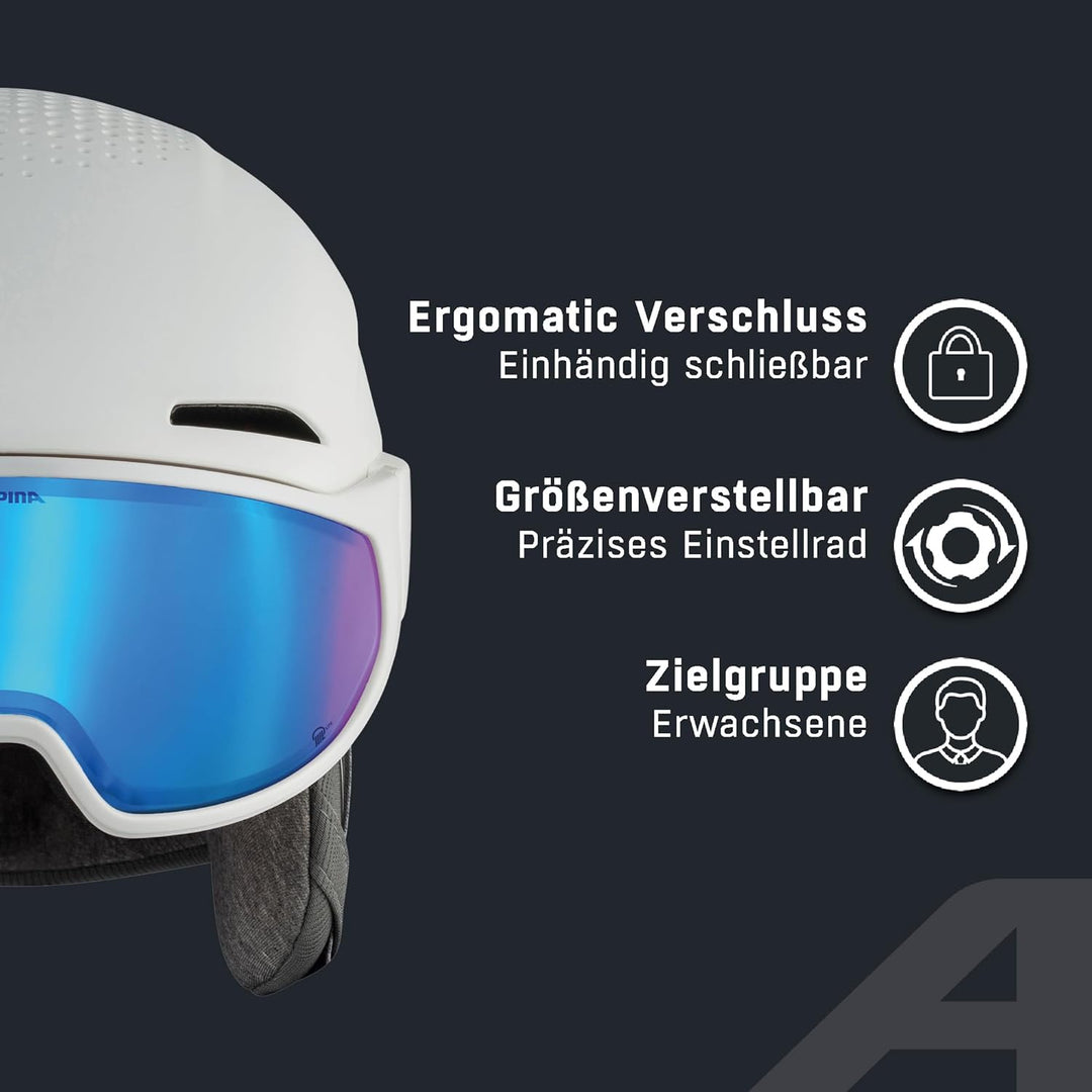 ALPINA Alto Q-LITE pearlwhite-Hearts Gloss 55-59, 55-59
