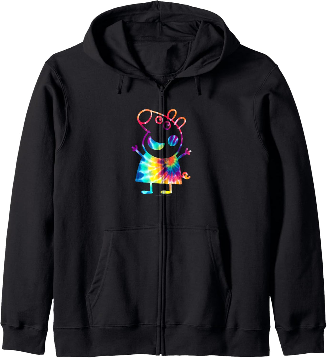 Peppa Pig Tie Dye Portrait Kapuzenjacke