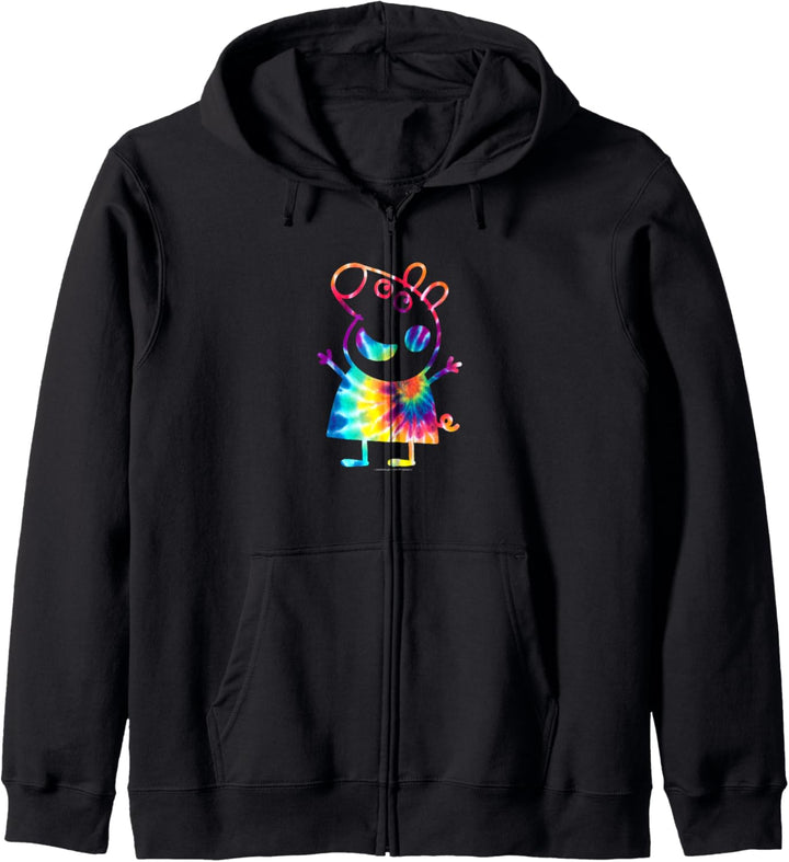 Peppa Pig Tie Dye Portrait Kapuzenjacke