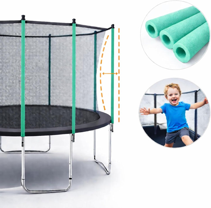 Trampolin Schaumstoff-Rohre 180 cm| Stangenschutz für Gartentrampolin universal | Schaumstoffabdecku