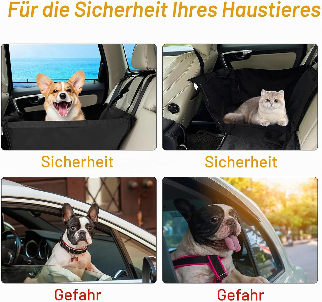 Hunde Autositz für Kleine Mittlere Hunde, Hundesitz Auto Rückbank, Hundeautositz, Hundeschutz Auto R