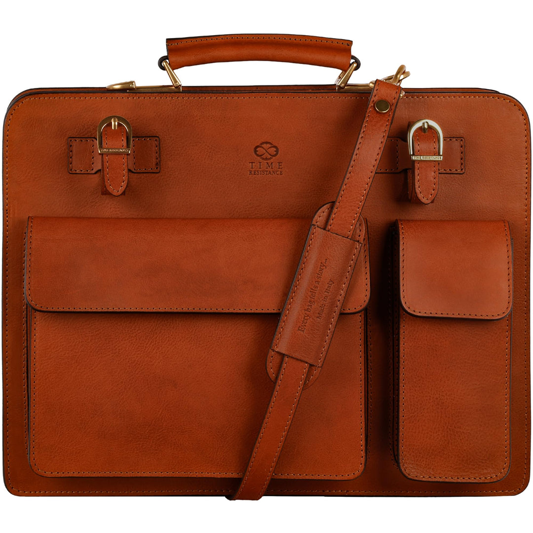 Time Resistance Leder Arbeitstasche – Handgemacht Ledertasche 15 Zoll Laptoptasche Bürotasche Notebo