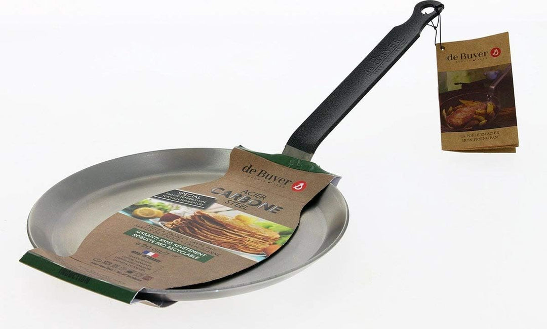 DE BUYER Crêpe-Pfanne 30cm, Stahl, Grau 6447.10 diamètre 30 cm, Diamètre 30 cm