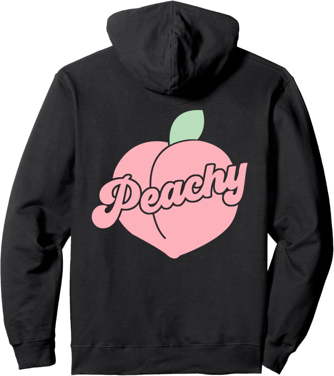 Peachy Retro Vintage Groovy Hippie 70s Clothing Pullover Hoodie