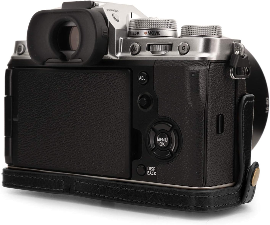 MegaGear MG1921 Ever Ready Kameratasche aus Echtleder, kompatibel mit Fujifilm X-T4 (XF16-80 mm), Sc