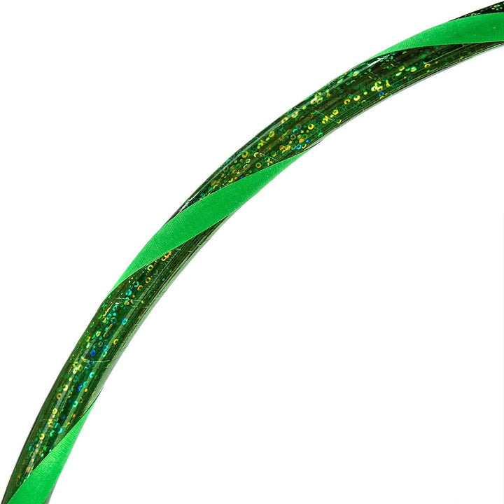 Hoopomania Glamour Kinder Hula Hoop Reifen Ø80cm Glitter-Grün-Grün, Ø80cm Glitter-Grün-Grün