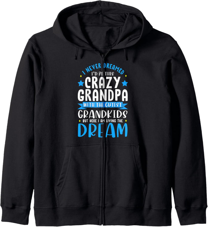 Funny Granddad Gift Crazy Grandpa With the Cutest Grandkids Kapuzenjacke