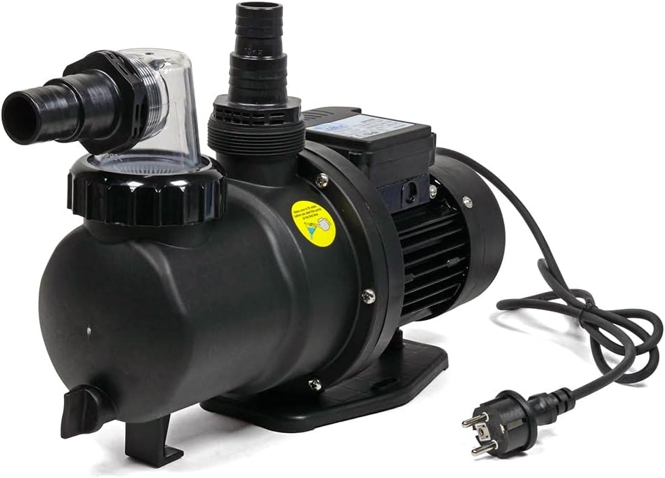 Selbstansaugende Poolpumpe SPS 50 mit Vorfilter & 4,8 m³/h Umwälzleistung - Für Pools bis 20 m³ - En