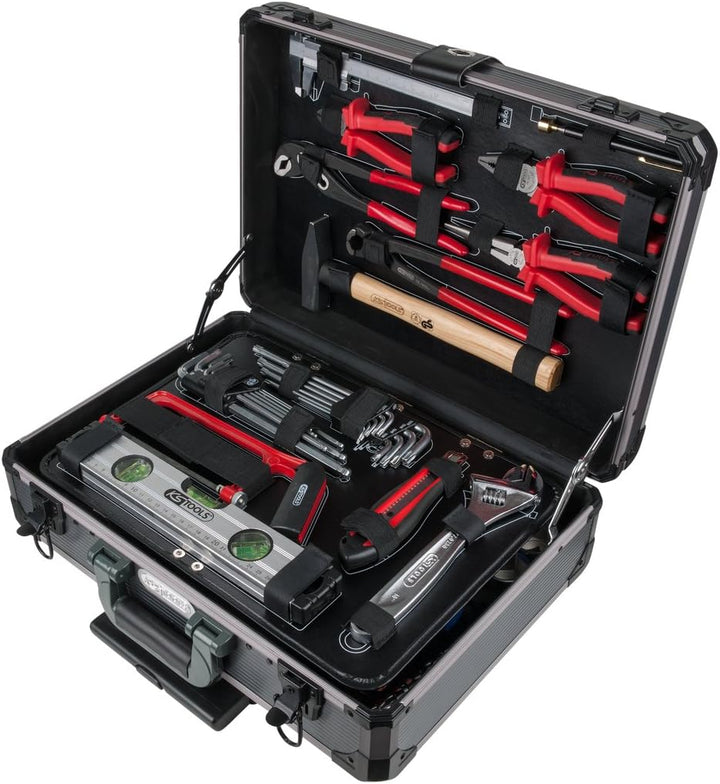 KS Tools 911.0630 1/4" + 1/2" Universal-Werkzeug-Satz, 130-tlg, Klar