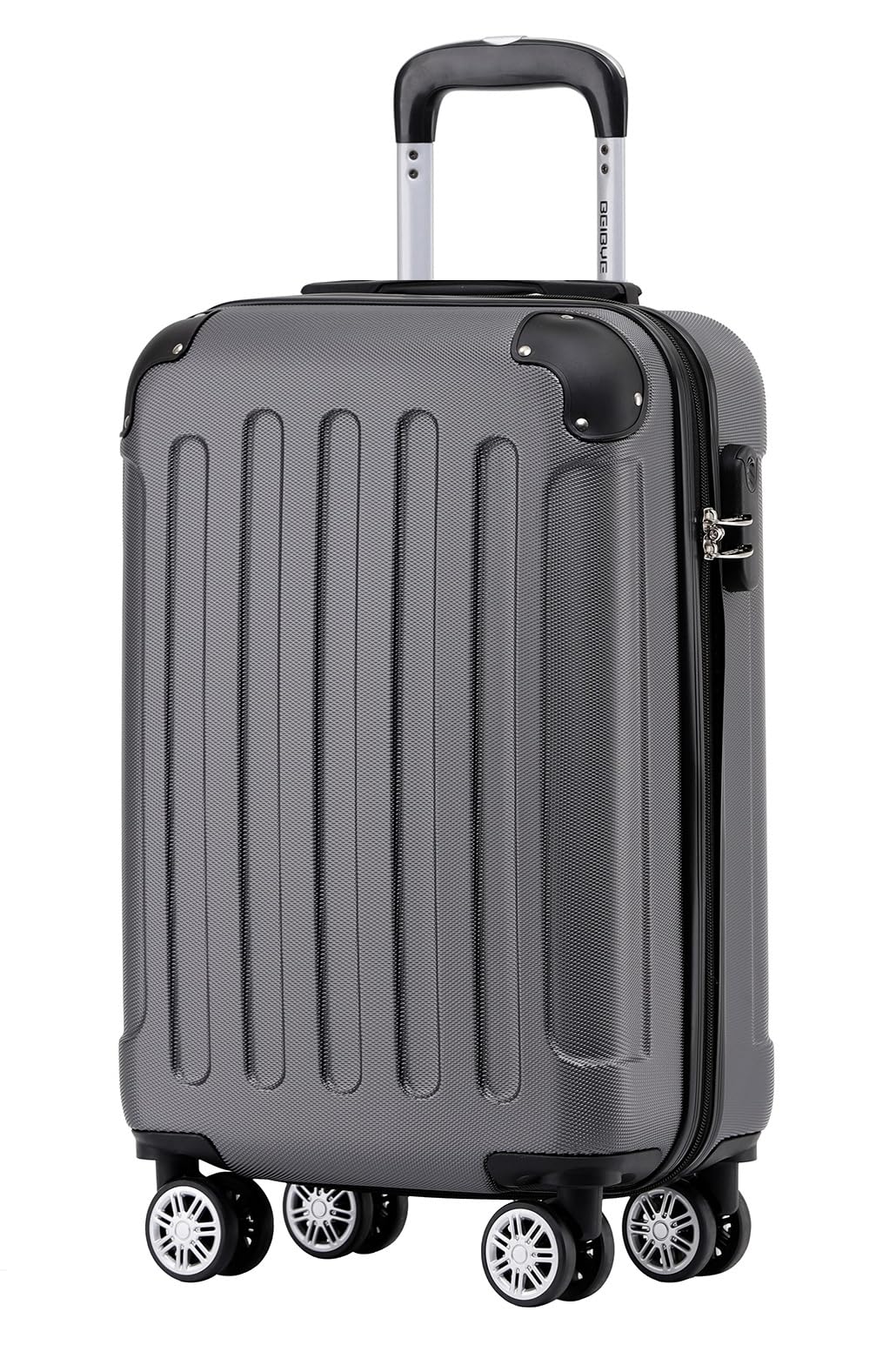 BEIBYE Zwillingsrollen Hardcase Reisekoffer Koffer Trolleys Hartschale in XL-L-M in 14 Farben (Busin
