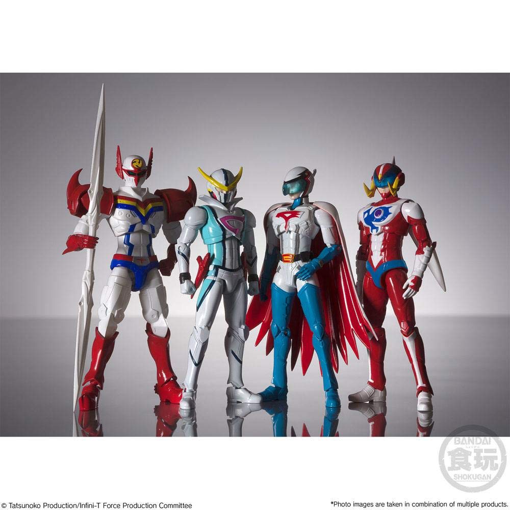Infini-T Force Shodo Action Figures 4-Pack 10 cm