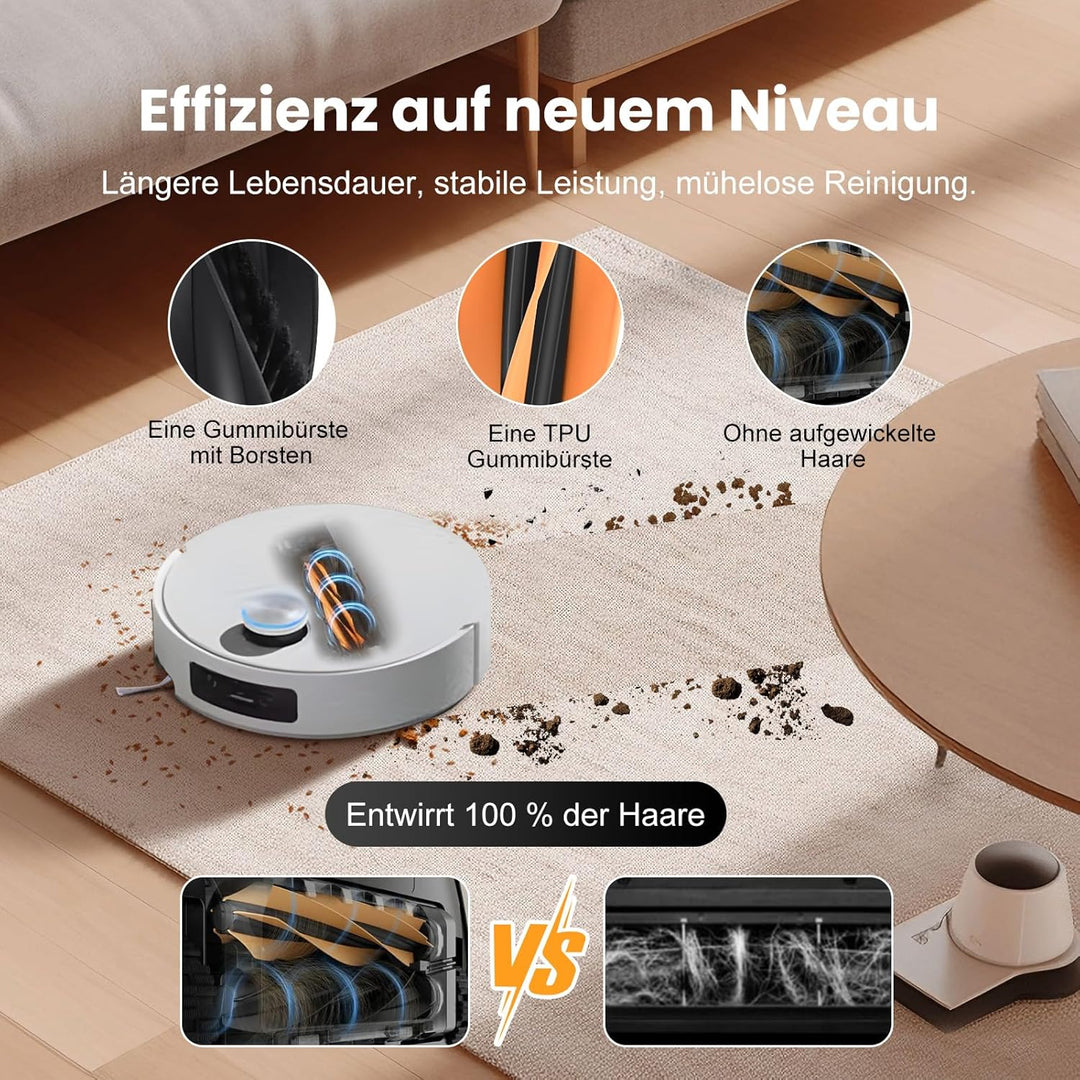 15 Stück Zubehör für Dreame Aqua10 Ultra Roller Complete Saugroboter, Ersatzteile Set:2 Hauptbürsten