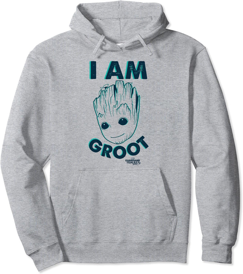 Marvel Guardians Of The Galaxy I Am Groot Simple Portrait Pullover Hoodie