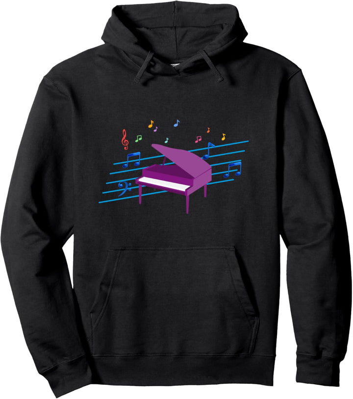 Klassische Musik Noten Klavierspieler Piano Flügel Klavier Pullover Hoodie