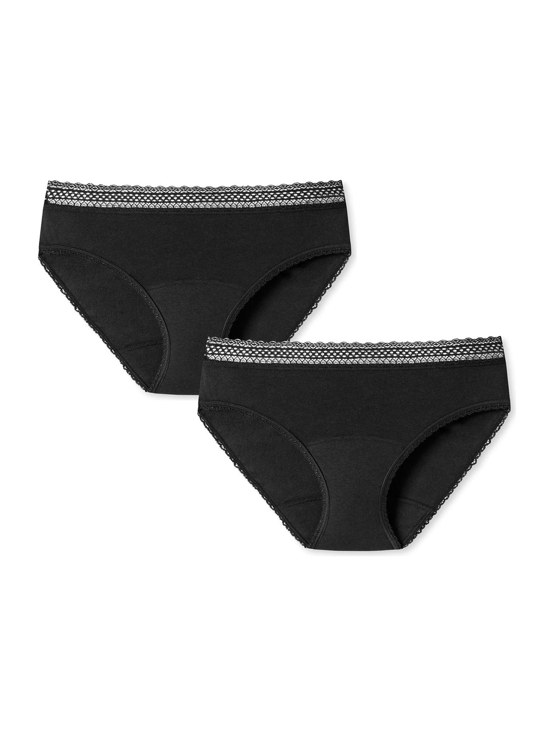 Schiesser Damen Unterwäsche (2er Pack), 34-36 Schwarz_176299