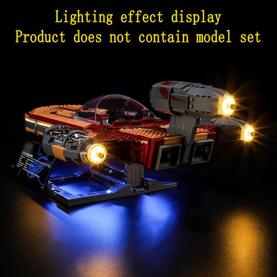 GEAMENT LED Licht-Set Kompatibel mit Lego Luke Skywalker's Landspeeder - Beleuchtungsset für Star Wa