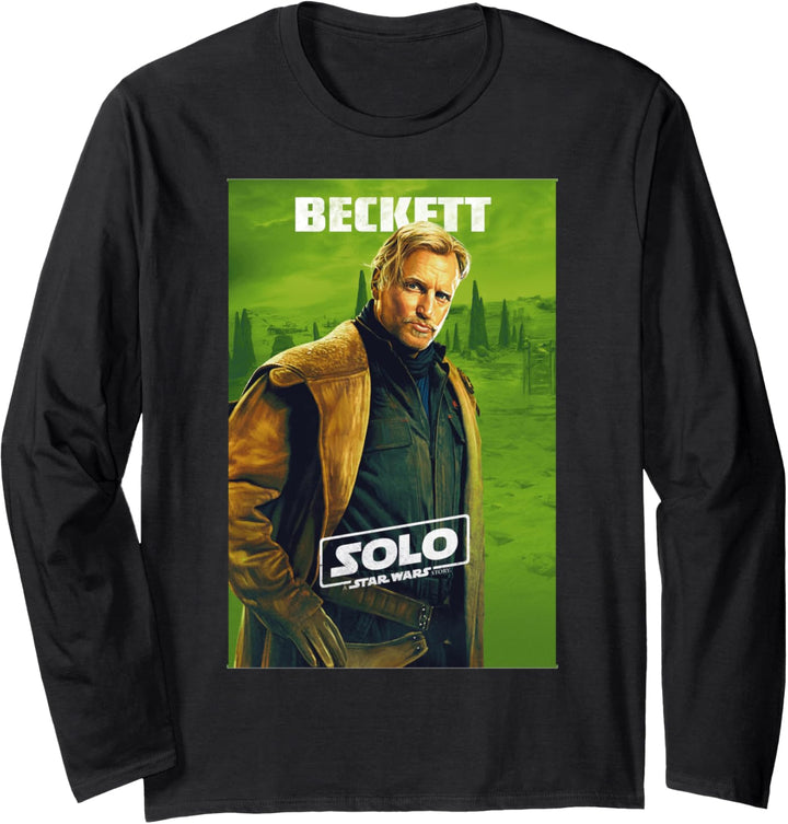 Han Solo Movie Beckett Solo Movie Poster Langarmshirt