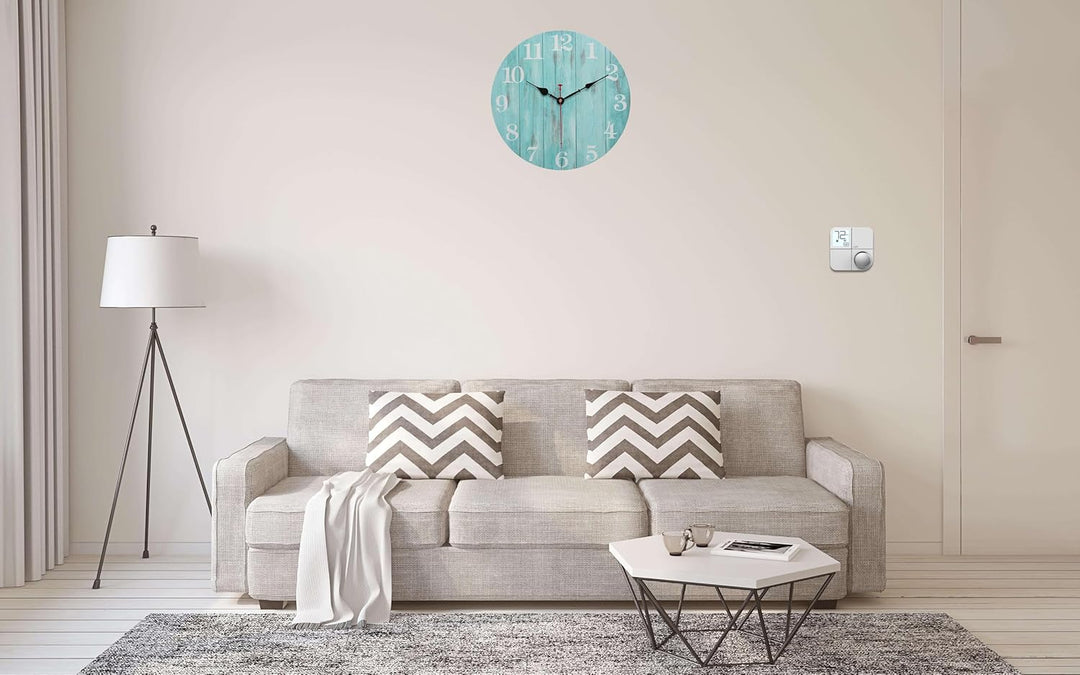 keivmlvt Modernes 32,5CM wanduhr aus Holz - Gepolstert - ohne tickgeräusche - für Wohnzimmer, Küche,