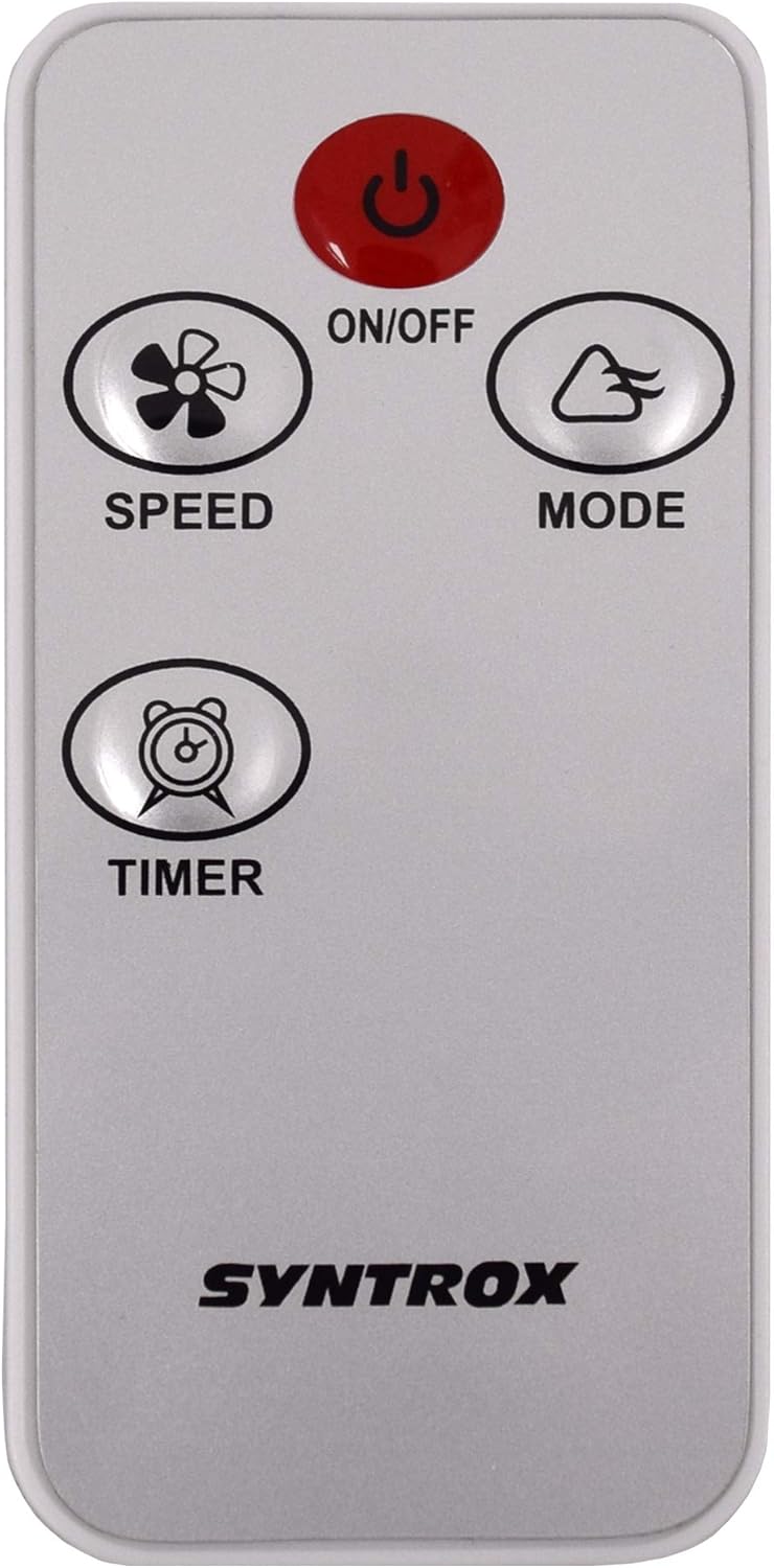 Syntrox Germany Retro Standventilator Ventilator mit Fernbedienung Chrom Timer Oszillation Axialvent