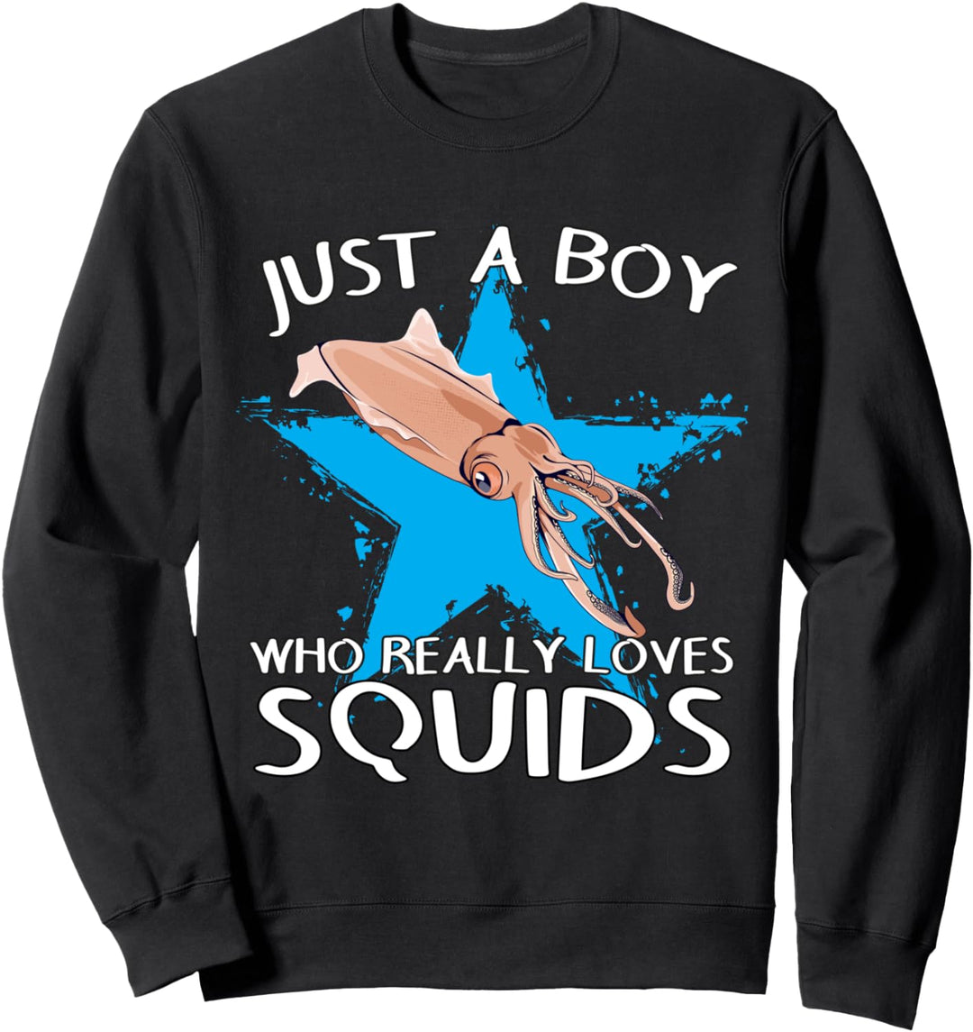 Tintenfisch Sepie Kuttelfisch Herren Junge liebt Kalmare Sweatshirt