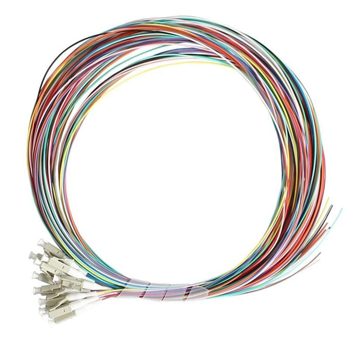 Techly ILWL pg-lc-om4 2 m 12 x LC Multicolour Set Fiber Optic Cable – Fibre Optic Cables (2 m, OM4,