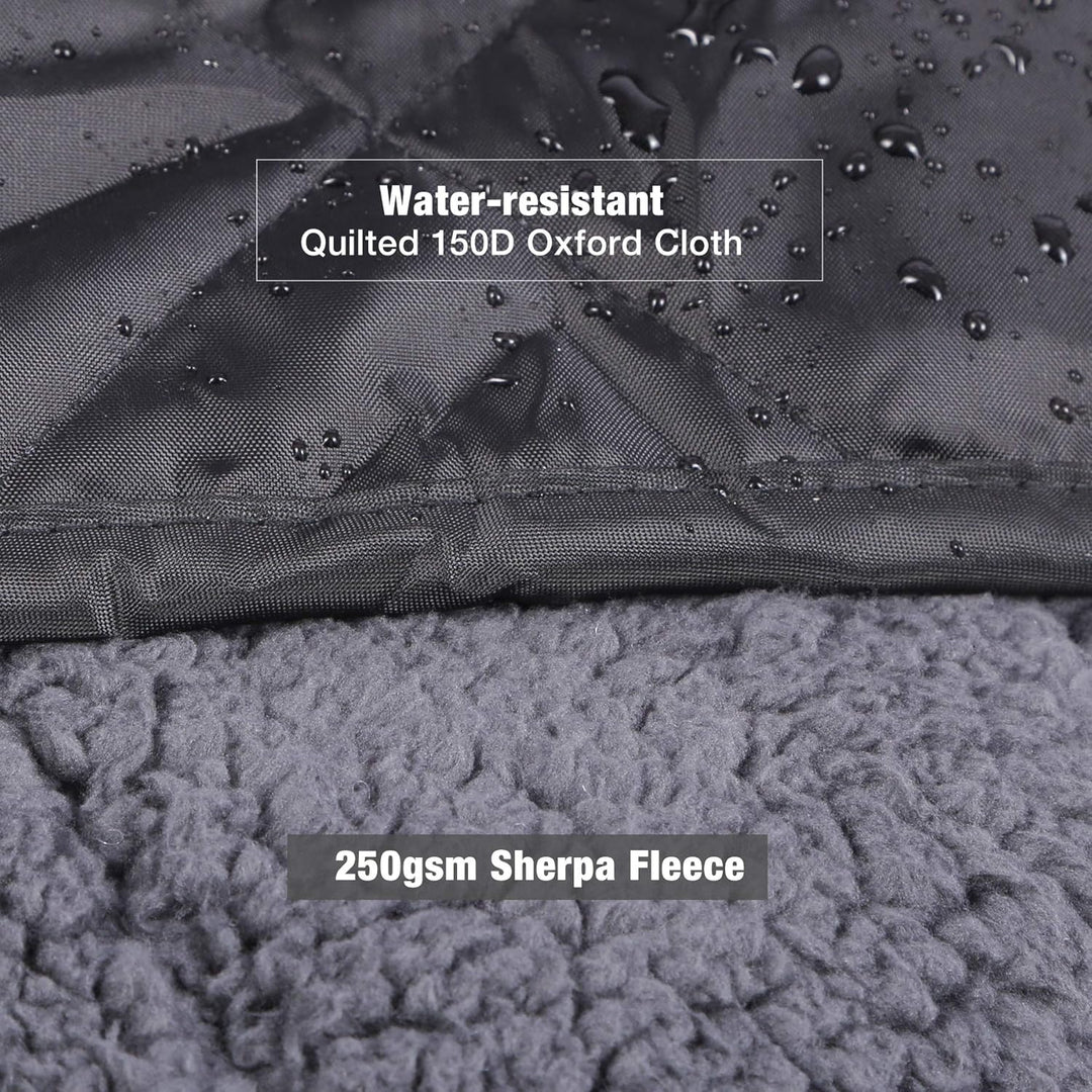 REDCAMP wasserdichte Camping Decke mit Sherpa-Futter, Thermo Gross Stadiondecke, Warm Outdoor Decke