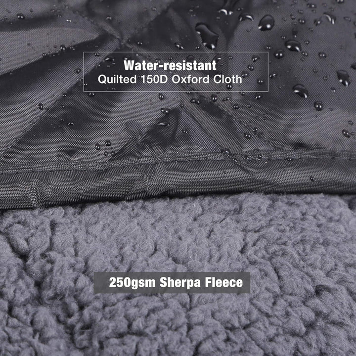REDCAMP wasserdichte Camping Decke mit Sherpa-Futter, Thermo Gross Stadiondecke, Warm Outdoor Decke