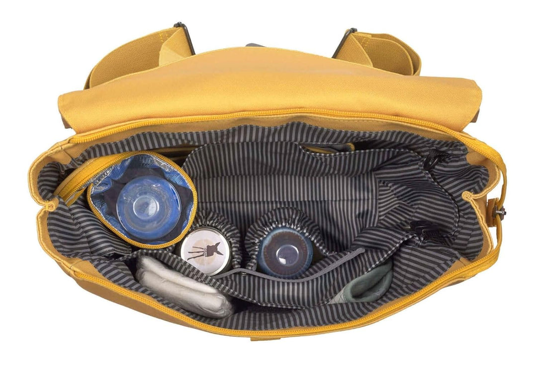 LÄSSIG Baby Wickelrucksack Wickeltasche Babytasche stylische Tasche inkl. Wickelzubehör/Backpack Adv