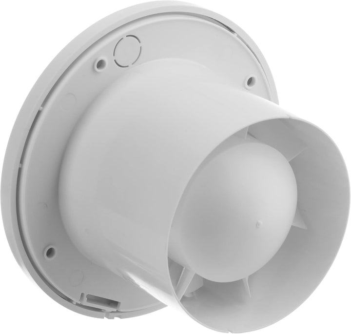 Steinberg14 Ø 100mm Abluftventilator Badlüfter Fan - Weiss Rund Ventilator zur Belüftung in Bad und