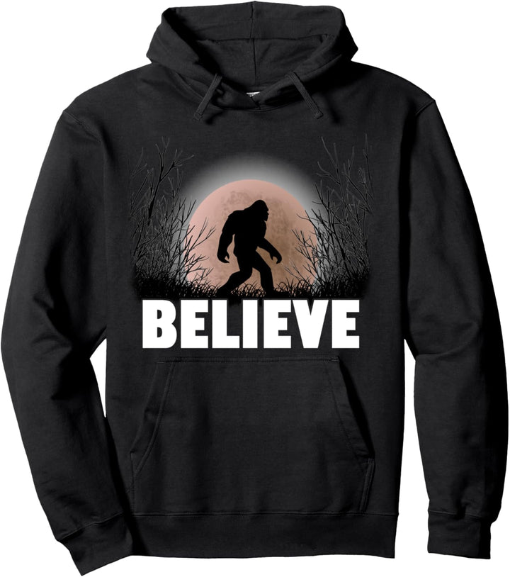 Bigfoot Yeti Sasquatch Believe Pullover Hoodie