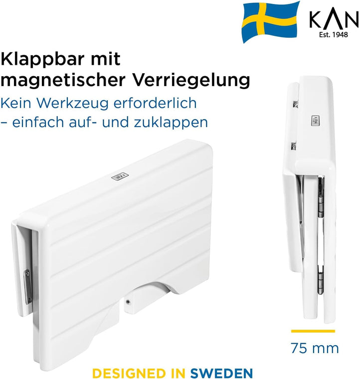 KAN Toilettenhocker Loki für Erwachsene - Toilettenhocker Holz - Klohocker - Badezimmerhocker -Toile