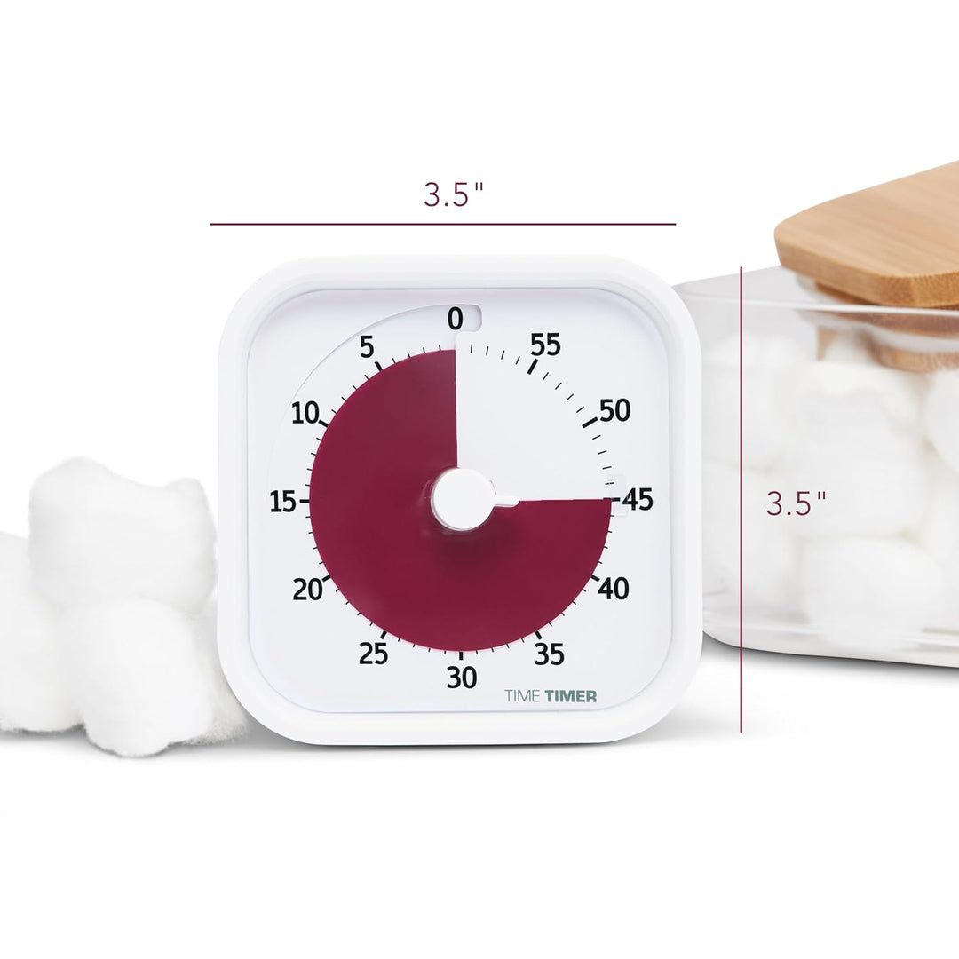 Time Timer Home MOD - 60 Minuten Visueller Timer Home Edition – Homeschooling, Timer für Schultisch,