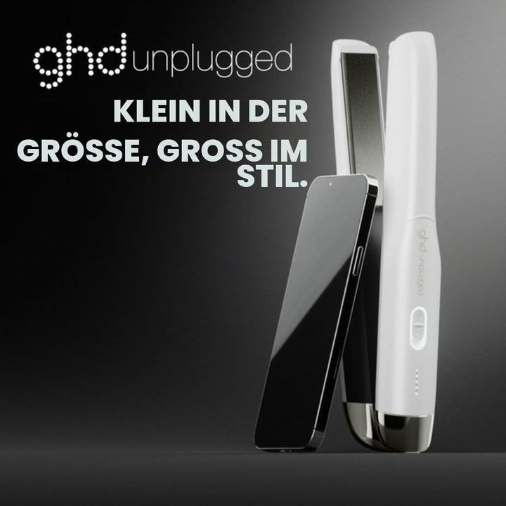 ghd Unplugged - kabelloser professioneller Haarglätter mit Dual-Technologie - Zone, Weiss Old Packag
