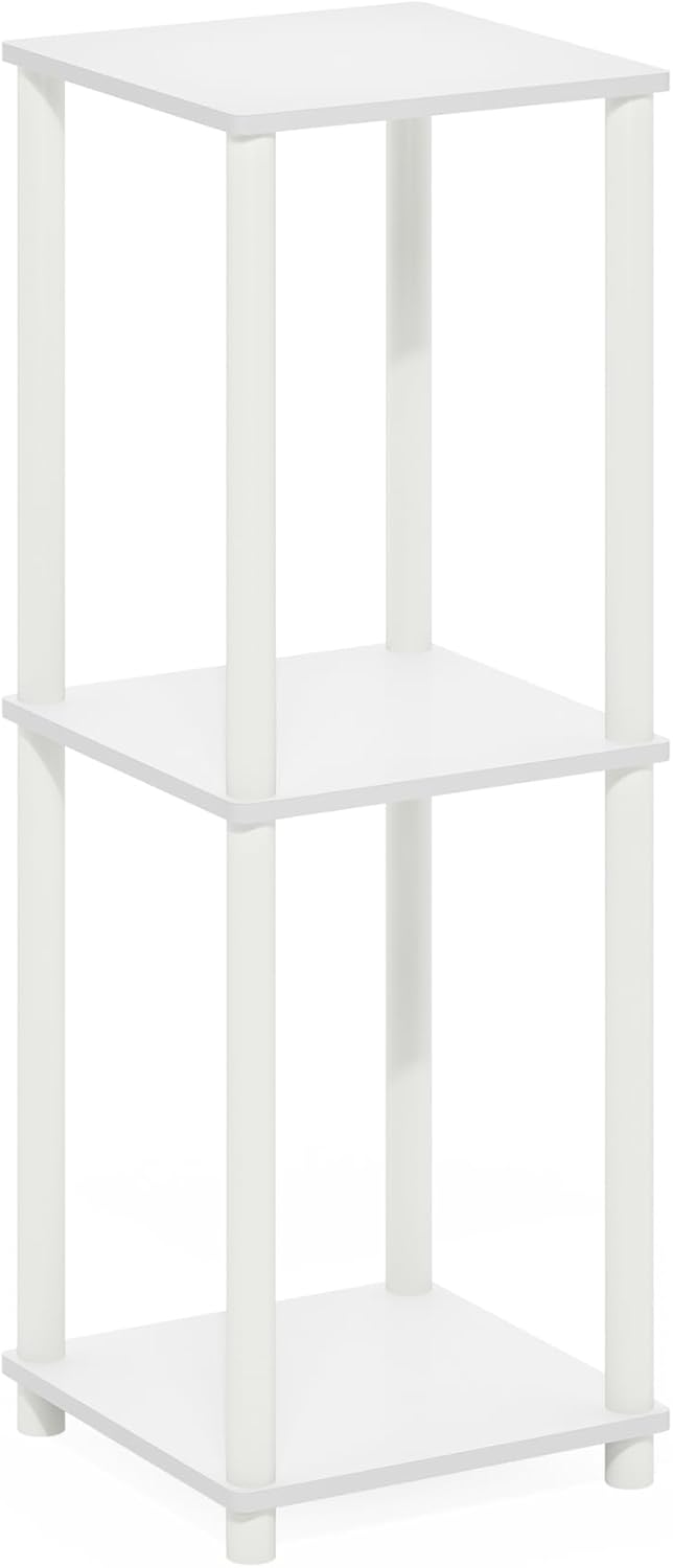 Furinno Turn-N-Tube Haydn Beistelltisch, Weiss/Weiss, 2er-Set Weiss/Weiss 2er set, Weiss/Weiss 2er s