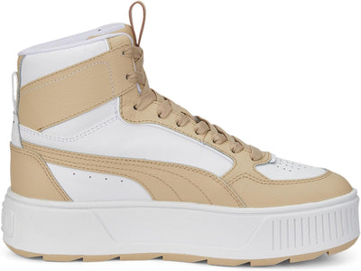 PUMA Damen Karmen Rebelle Mid Sneaker 40.5 EU Puma White Light Sand, 40.5 EU Puma White Light Sand