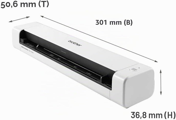 Brother DS-740 Mobiler Scanner | A4 | Vorder- und Rückseite | USB-Netzteil | 15 ppm | Farbe | Schwar