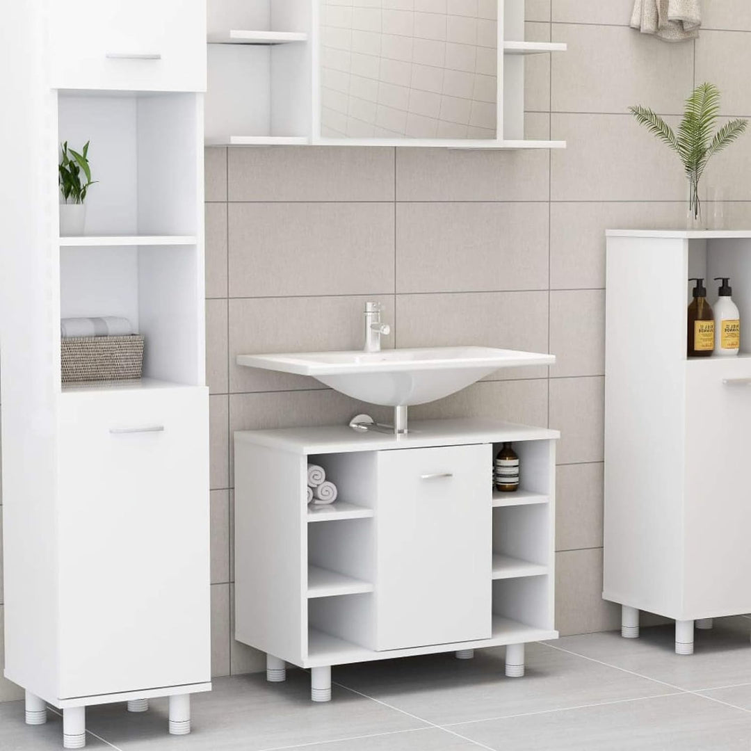 Tidyard Badezimmerschrank Badschrank Badezimmer Aufbewahrungsschrank Schrank Waschbeckenunterschrank