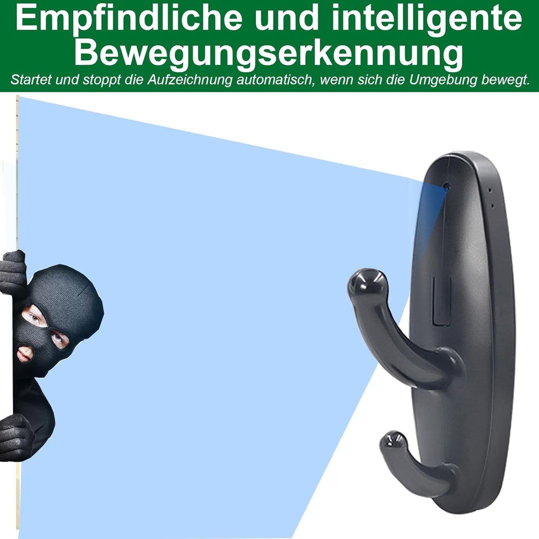 Tragbare Kamera mit Akku 120 Minuten, Kleine-Kamera Innen für Videos HD 1080P, Mikro-Videokamera mit