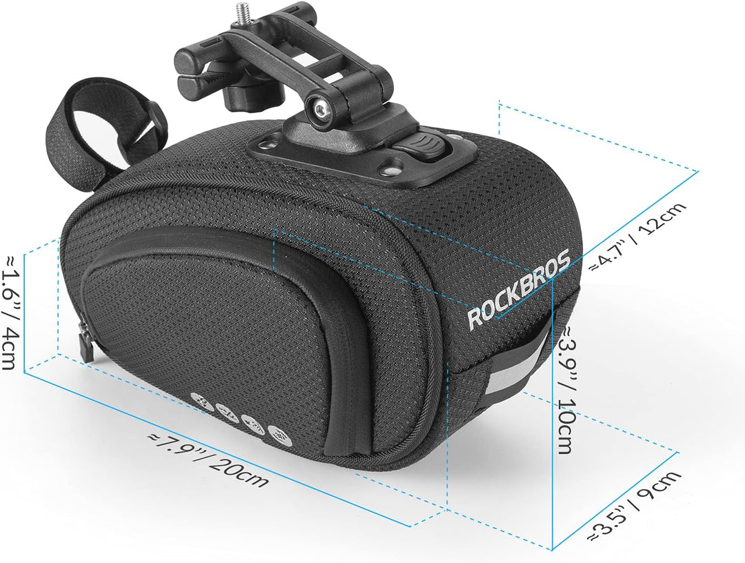ROCKBROS Satteltasche für Fahrrad Praktisch Fahrradtasche mit Schnellverschluss Tasche für MTB Rennr