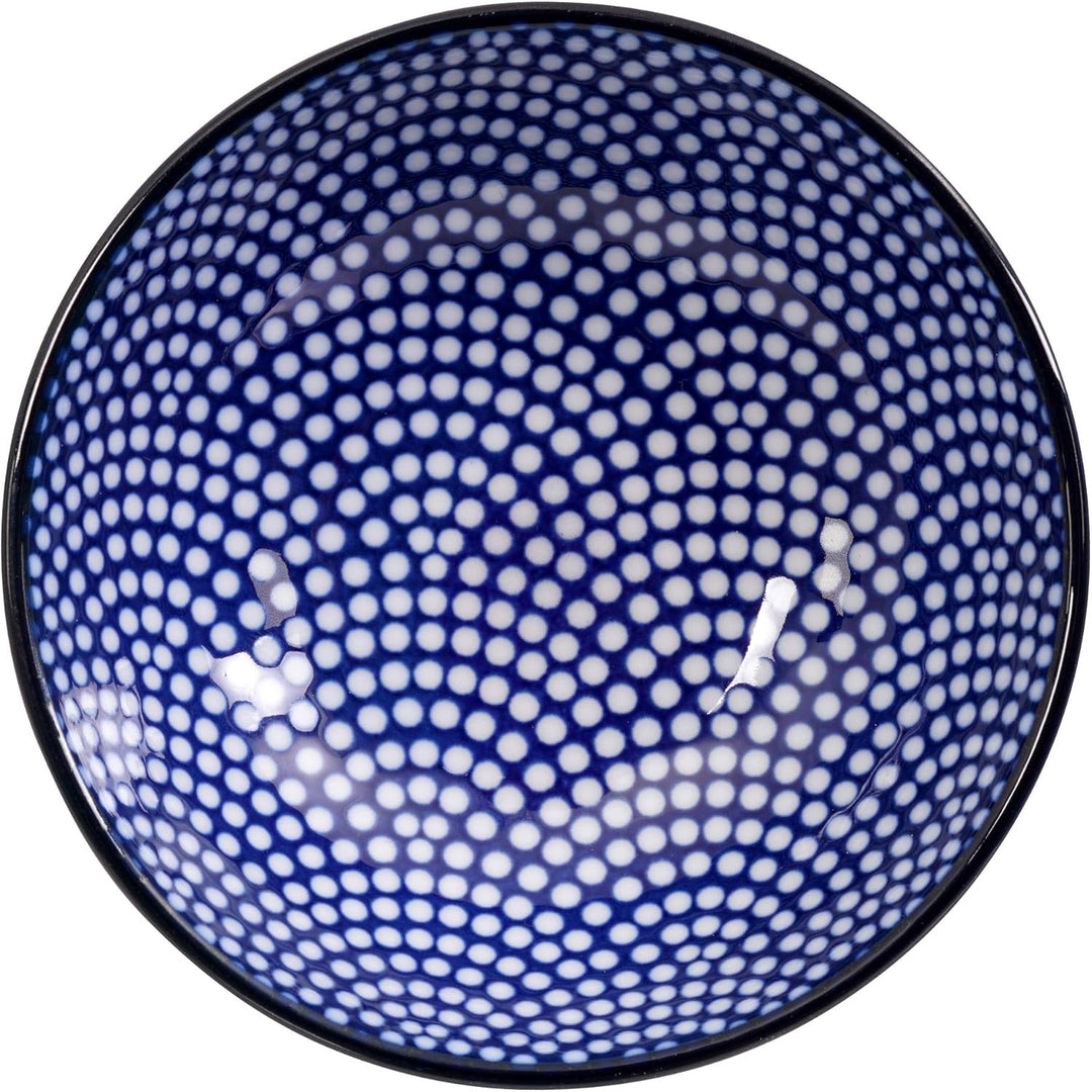 TOKYO design studio Nippon Blue Sushi-Set blau-weiss, 6-TLG., 2X Sushi-Platten 2X Saucen-Schalen, 2X