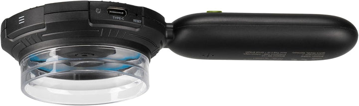 Bresser Digitales Handmikroskop für Kinder & Eltern 10× optisch/bis 40× digital, 8 dimmbare LEDs, Fo