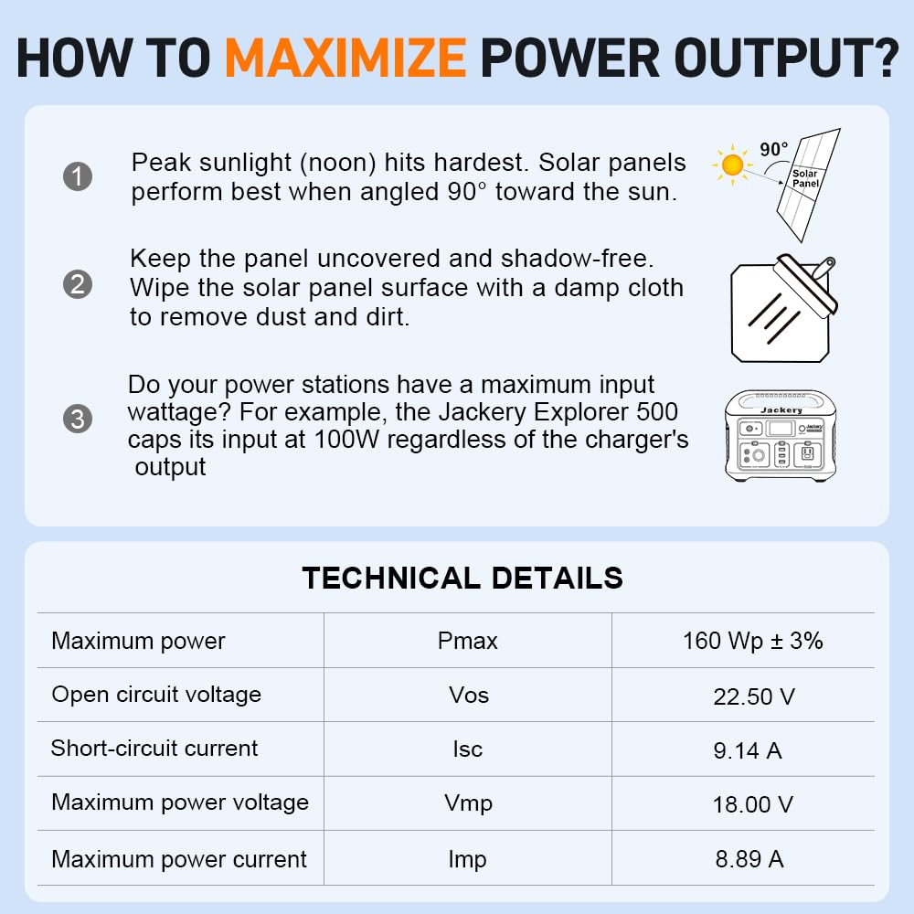 DOKIO 2 Sätze Solarkoffer 160W Monokristalline Solarpanel Faltbar 320W Kit, 2