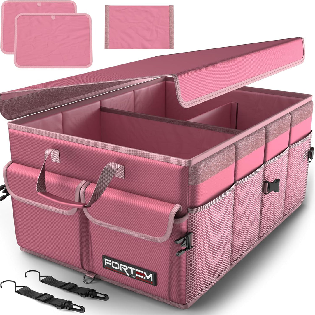 FORTEM Kofferraum Organizer, Kofferraumtasche, Zusammenklappbarer Auto Organizer Kofferraum mit Fäch