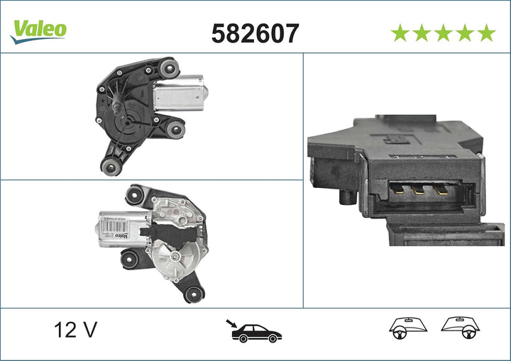 VALEO Silencio Wischblatt VF988 577988 Vorderansicht: 580mm / 380mm Menge Set 2 Einheiten (für linke
