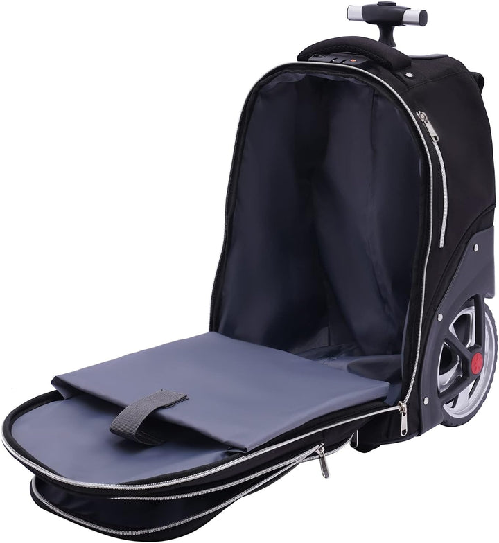 Reisetasche Mit Rollen 2-Rad Trolley Rucksack Business Laptop Tasche Handgepäck Backpack Schlichtes